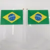 Suministro Transfronterizo Puntual de Bandera Brasileña para Agitar a Mano No. 8 14*21cm Bandera de Brasil de Mano Bandera de la Copa del Mundo Copa de Europa