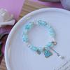 Yiwu Atacado de Pulseira de Pérola Cerâmica de Pequenos Produtos Joia de Mão com Contas de Cristal Pulseira para Casal Estudantes Crianças Joia Feminina