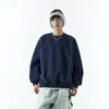 Ropa para Hombre Fengshe / Sudadera Pesada de Cuello Redondo para Hombres y Mujeres, Nueva Marca de Moda Otoño 2026 Corte Holgado Estilo Ins Top para Pareja