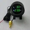 Transfronterizo 12V24V Universal Coche Sedán Camión Modificado Temperatura del Agua Voltaje Combinación Redonda Tipo Pistola Instrumento Prueba Eléctrica