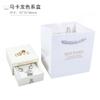 Caja de Empaque para Joyería Estilo Macaron de Cuero Sintético con Cajón Pequeño, Caja para Collares, Caja para Anillos, Caja de Almacenamiento para Joyería, Joyería Estilo Minimalista