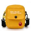 Ins Bolsa de lona crossbody feminina estilo coreano nova 2020 mesmo estilo estudante fashion fresco all-match bolsa de ombro pequena quadrada