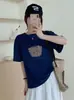 Ventas Directas de la Tienda: Camiseta de Algodón Copo de Nieve de Verano de la Fábrica Original, Cuello Redondo, Corte Ajustado, Manga Corta Versátil, Una Pieza Envío Directo