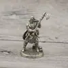 Cobre Macizo Retro Rey Soldado Arturo Modelo Legendario Juguete Regalo Personalizado para Hombres Juego de Mesa Piezas de Ajedrez Adornos Portátil