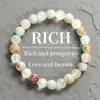 Pulsera Popular de Perlas Transfronteriza Europea y Americana, Pulsera de Piedra Shoushan Piedra Natural Hilo Elástico Hecha a Mano, Venta Directa del Fabricante