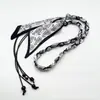 Cinturón Trenzado de Cuerda de Algodón Estilo Retro Bohemio Cadena para la Cintura para Mujeres, Nuevo Estilo Étnico Decorativo con Concha Borla Cuerda para la Cintura de Moda
