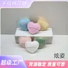 Esponja de Maquillaje Esponjosa para Dedos con Forma de Corazón de Algodón Azúcar, Esponja de Belleza con Cojín de Aire, Esponja de Maquillaje No Absorbente