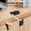 Brida de Velcro Portátil Autoadhesiva para Cables Almacenamiento de Cables de Alimentación y Datos Organizador de Cables Se Puede Pegar con Cinta de Velcro para Gestión de Cables