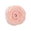 Estilo coreano organza estéreo botão rosa diy cocar artesanal fio brilhante sapatos de flores acessórios de corpete de flores
