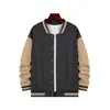 Ropa de hombre estilo béisbol, colección otoño/invierno, chaqueta deportiva y casual estilo americano de corte holgado con cuello alto, chaqueta bomber de color liso