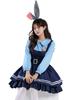 Comércio Exterior Feminino Halloween Cos Judy Fantasia Zootopia Policial Judy Traje Cosplay Roupas Femininas