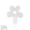Colgante de Flor de Cinco Pétalos de Piedra Natural, Collar Hecho a Mano Estilo Antiguo DIY, Decoración de Cadena para Suéter, Pétalos de Cristal Natural en Forma de Flor