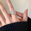 Anillo Abierto con Puntada de Perla de Mariposa para Mujer 2024 Nuevo Anillo Nicho Diseño de Lujo Ligero Anillo Ajustable Trendy