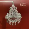 Accesorios de imán para refrigerador de la etnia Miao, piezas estilo chino de fénix y mariposa imitación plata, estilo étnico de plata Miao de nicho, pavo real, área escénica de Guizhou