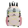 Mochila Infantil Color-Block Patchwork Nova Cor Primavera Workwear Casual Leve Multifuncional Mochila de Caminhada Mochila Estudantil