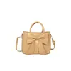 Bolso Femenino de Lazo a la Moda, Nuevo Estilo Otoño, Dulce y Fresco, Bolso Cruzado Cuadrado Pequeño de Moda, Bolso Transfronterizo Femenino Simple