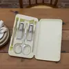 Tesoura de Unha para Manicure Atacado Manicure Novo Estilo Caixa de Transporte Cortador de Unha Anti-Salpicos Conjunto Portátil