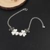 Joyería de Estilo Étnico Hecha a Mano Plata Imitación Miao Pulsera DIY Base Portadora Vacía Adornos para Incrustar Recorte Mariposa Pequeña Corazón Adornos de Mano