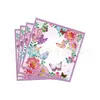 Nuevo Tema Mariposa Morada Tinta Fiesta de Cumpleaños Bandeja de Papel Desechable Vaso de Papel Servilleta Suministros de Vajilla para Fiesta