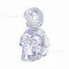 Decoración de Halloween de Productos Nuevos Transfronterizos Suministros Decoraciones de Escritorio Coloridas Calavera Doble Calabaza Manualidades de Cristal Adornos de Vidrio