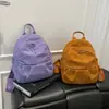 Mochila de Lienzo Personalizada con Zorro de Colores para Mujer 2026 Nueva Bolsa Casual para el Trabajo Mochila Pequeña de Nailon Transfronteriza
