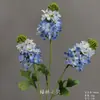 Flores Artificiais Azuis para Casamento Flores Falsas de Teto Decoração de Casamento Parede de Flores Arranjo de Flores de Chão para Casamento Materiais para Arranjo de Flores de Seda