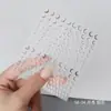 Aha Sonhe Alto e Estrelas Pequenas Adesivos Fofos para Unhas Estrela Crescente Estilo Japonês Ouro e Prata Preto e Branco Decorações para Unhas