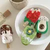 Nuevo Pasador de Ácido Acético Paleta Fruta Fresa Chocolate Pinza Pinza para el Cabello Dulce Tiburón Lindo Pinza Accesorios para el Cabello