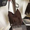 Diseño de Nicho Otoño 2026 Nuevo Textura Mate Borla Moda Elegante Versátil Bolso de Hombro Cruzado