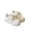 Tenis Blancos para Mujer, Zapatos de Pan de Suela Gruesa, Nuevo Modelo 2026, Zapatos para Combinar con Faldas, Modernos y Versátiles, Tenis Casuales para Estudiantes
