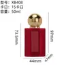 Frasco de Vidro para Perfume com Aveludado e Tampa de Bola Frasco de Vidro para Perfume Frasco Transparente com Borrifador Tampa de Perfume com Aveludado em Liga de Zinco