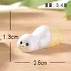 Dibujo Animado Transfronterizo Lindo Cono de Helado Patito Hecho a Mano Micro-Paisaje Decoración de Escritorio Accesorios DIY para Cono de Helado
