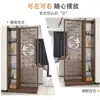 Tela de Entrada Armário Divisória Decoração Sala de Estar Prateleira Divisória Madeira Maciça Novo Estilo Chinês Hall de Entrada Estilo Chinês Estilo Plano