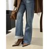 Botas Chelsea Curtas Finas com Salto Alto Grosso e Bico Apontado Francesas para Mulheres Outono e Inverno Nova Roupa Externa Zíper nas Costas Botas Curtas Clássicas da Moda