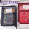 Bolsa de Rede em L de Grande Capacidade Bolsa Espessa para Armazenamento de Lição de Casa e Provas Classificação de Aluno Bolsa de Arquivo A4 Venda por Atacado