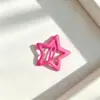 Pinza para el pelo de estrella de cinco puntas Colorida Dopamina Y2K Estrella Pinza Lateral Pinza para el Pelo Pinza Bb Pinza para el Flequillo de Niños Pinza para el Pelo Personalizada