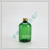 Garrafa curta e larga de 300ml com tampa de alumínio, frasco dispensador para cosméticos, frasco para iscas, frasco para shampoo e condicionador, garrafa PET com tampa de metal