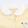 Cardigan Tricotado Elegante Estilo Europeu e Americano U Transfronteiriço Moda Nova 2026 Atacado Feminino Amazon Jacquard de Coelho Gola