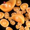 Lingote de oro con topacio beige natural, lingote de jade amarillo dorado, decoración del hogar, artesanía de jade, péndulo de cornucopia de Feng Shui