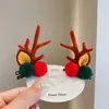 Bebé Navideño Corea del Sur Accesorios para el Cabello Reno Navideño Pinza para el Cabello de Niña Linda Pinza Navideña Adorno para la Cabeza Niños Cuernos de Reno