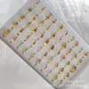 2025 Nova Transmissão ao Vivo Joias de Ouro Falso 24K Anel Rosa Feminino Anel de Ouro de Areia Vietnamita Atacado