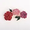 Broche de flor de diamantes de imitación creativo, joyería de moda coreana, combina con todo, temperamento, accesorios para cuello de ropa de mujer