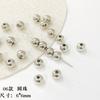 20 cuentas espaciadoras cuadradas de acrílico plateado CCB que combinan con todo, hechas a mano, para pulseras y collares.