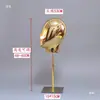 Cabezas de Maniquí Electroplateadas para Hombres, Mujeres y Niños, Maniquíes de Cabeza Dorados y Plateados para Escaparates de Tiendas de Ropa, Cabezas de Maniquí para Sombreros, Soportes para Pelucas