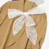 Super Fada Elegante Renda Faixa de Cabelo Feminina Estilo Mori Doce Faixa de Cabelo com Laço Lenço Longo Coreia do Sul Versátil Corda de Cabelo Corda de Cabelo Tendência