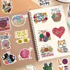 50 Peças de Adesivos Tecidos para Decorar Livros, Ipads, Garrafas de Água, Laptops e Malas