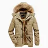 Chaqueta de algodón para hombre transfronteriza, chaqueta de algodón gruesa con forro polar de invierno de longitud media, ropa exterior para hombre, chaqueta de algodón de talla grande