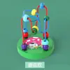 Juguetes de Madera Mini Caricatura para Enrollar Cuentas para Bebés de Guardería, Lactantes y Niños, Juguetes de Educación Temprana de Reconocimiento de Colores e Inteligencia