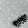 Redanco Novo Avião 3D Popular Adesivo de Nail Art DIY Francês Estrela de Cinco Pontas Decalque de Unha Dh-875