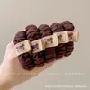 Cuerda Negra Simple para el Cabello, Gama Alta, Goma Elástica de Alta Elasticidad, Goma para el Cabello, Sin Marca, Sin Daño al Cabello, Goma para el Cabello, Accesorio Versátil para el Cabello para la Vida Diaria de las Mujeres